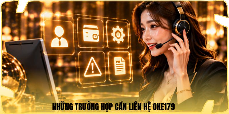 Những trường hợp cần liên hệ Oke179 